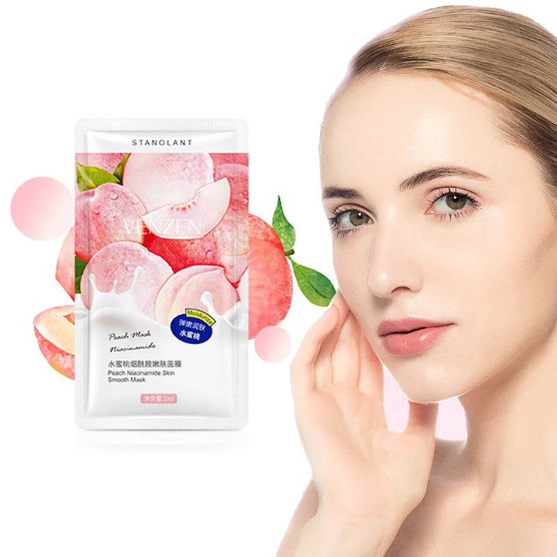 Peach Niacinamide Sleeping Mask - 14 Pcs Disposable Set