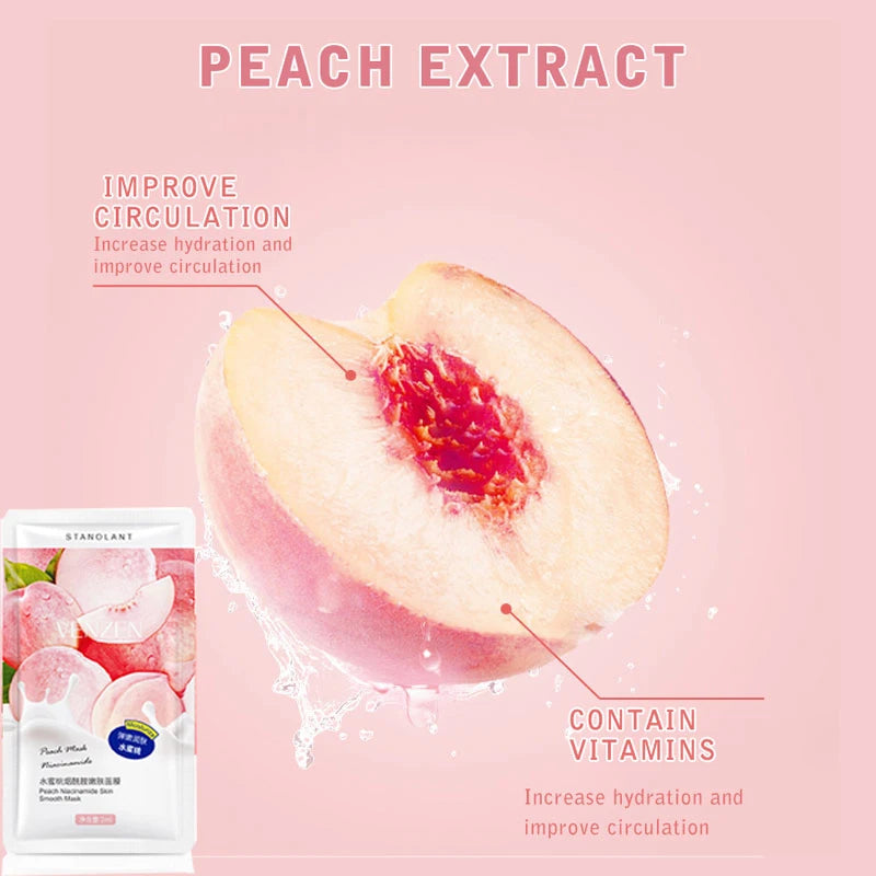 Peach Niacinamide Sleeping Mask - 14 Pcs Disposable Set