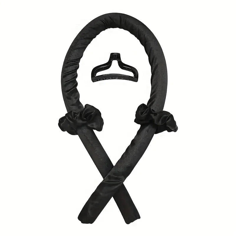 Heatless Silk Curler Kit - Sleep Mask & Shower Cap Set