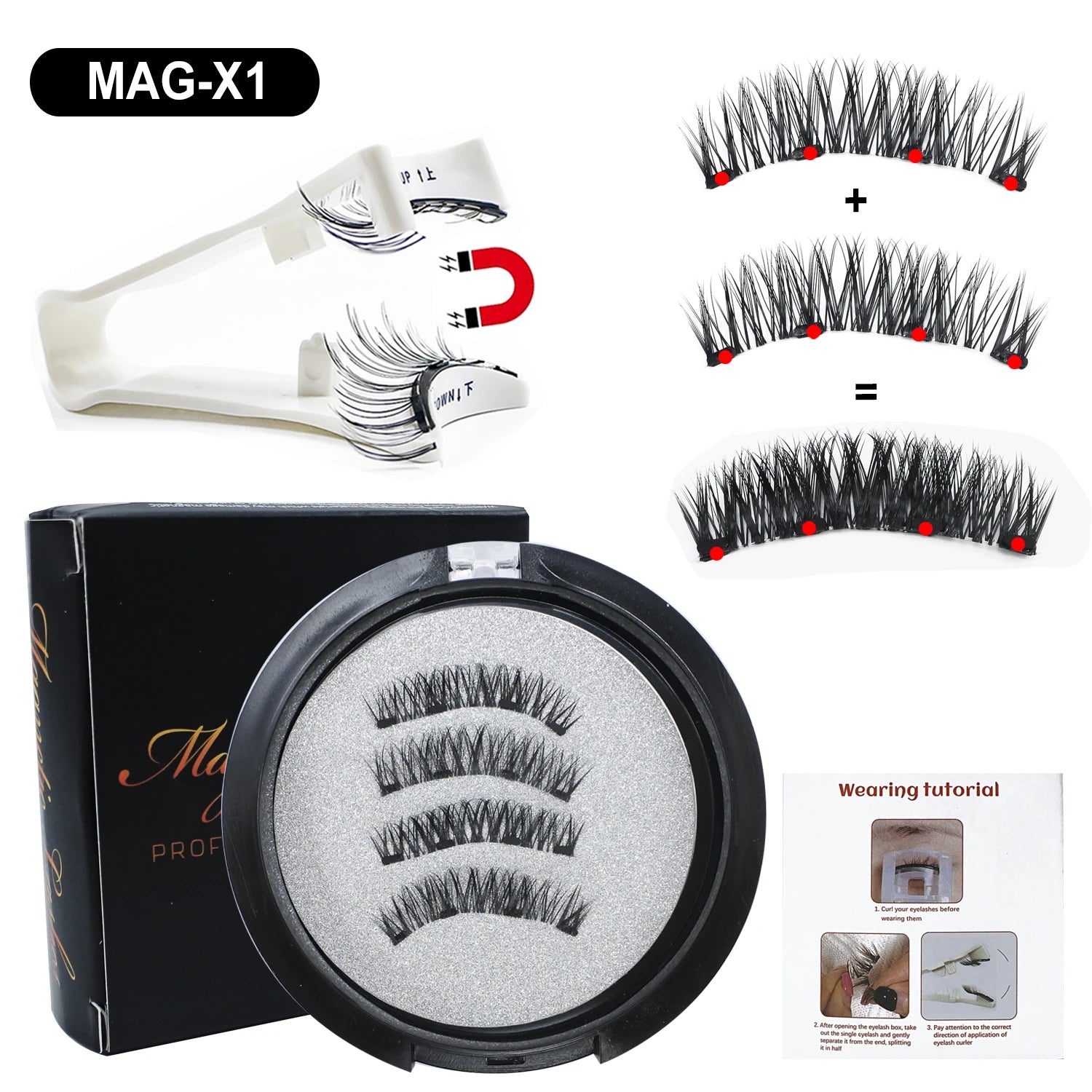 Magnetic Eyelashes with Applicator