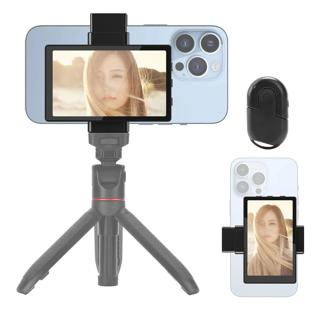 Phone Monitor Screen - Rear Camera Selfie for Vlogging Recording Live Stream