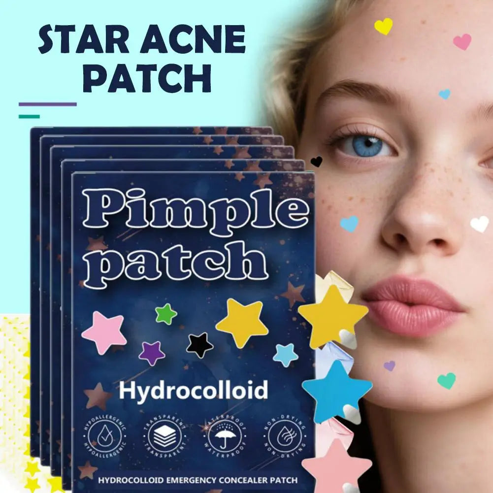 Colorful Star Pimple Patches - 1400 Pcs Acne Stickers