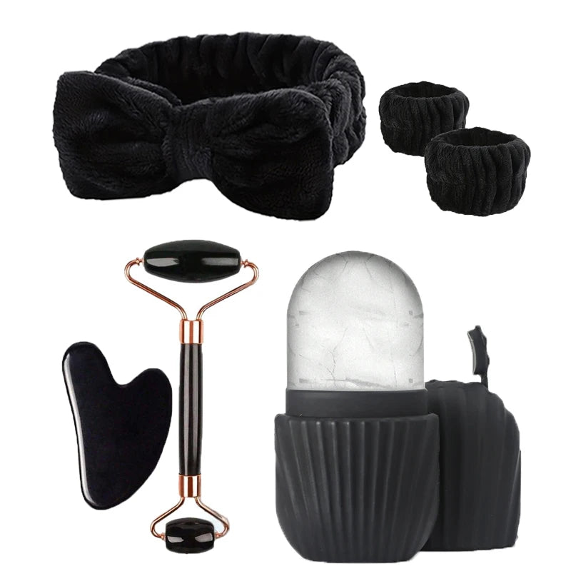 Ice Roller Facial Set - 6 Pcs Skincare Tools