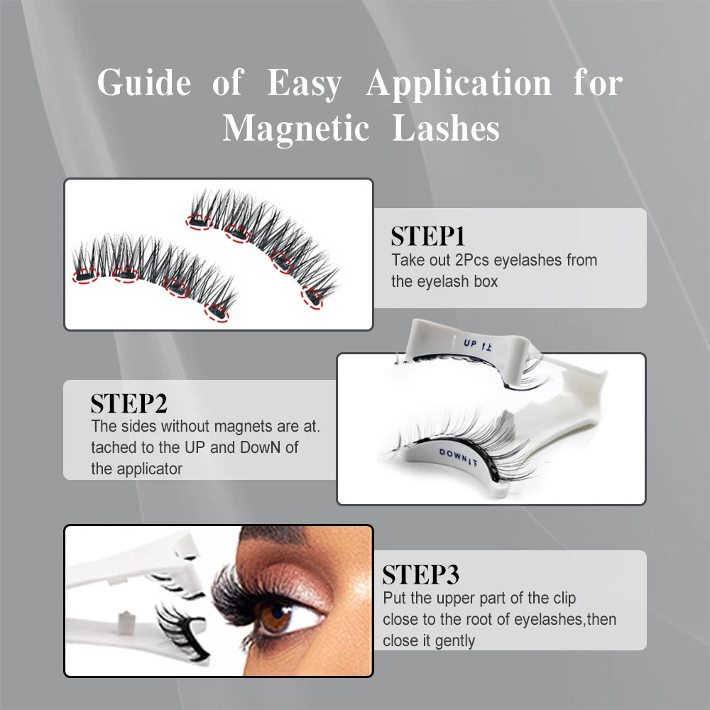 Magnetic Eyelashes with Applicator