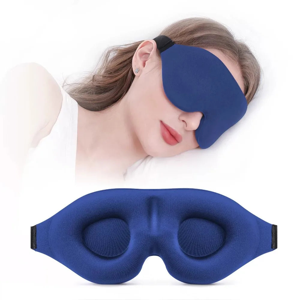 3D Padded Sleep Mask - Soft Light Blocking Eye Mask