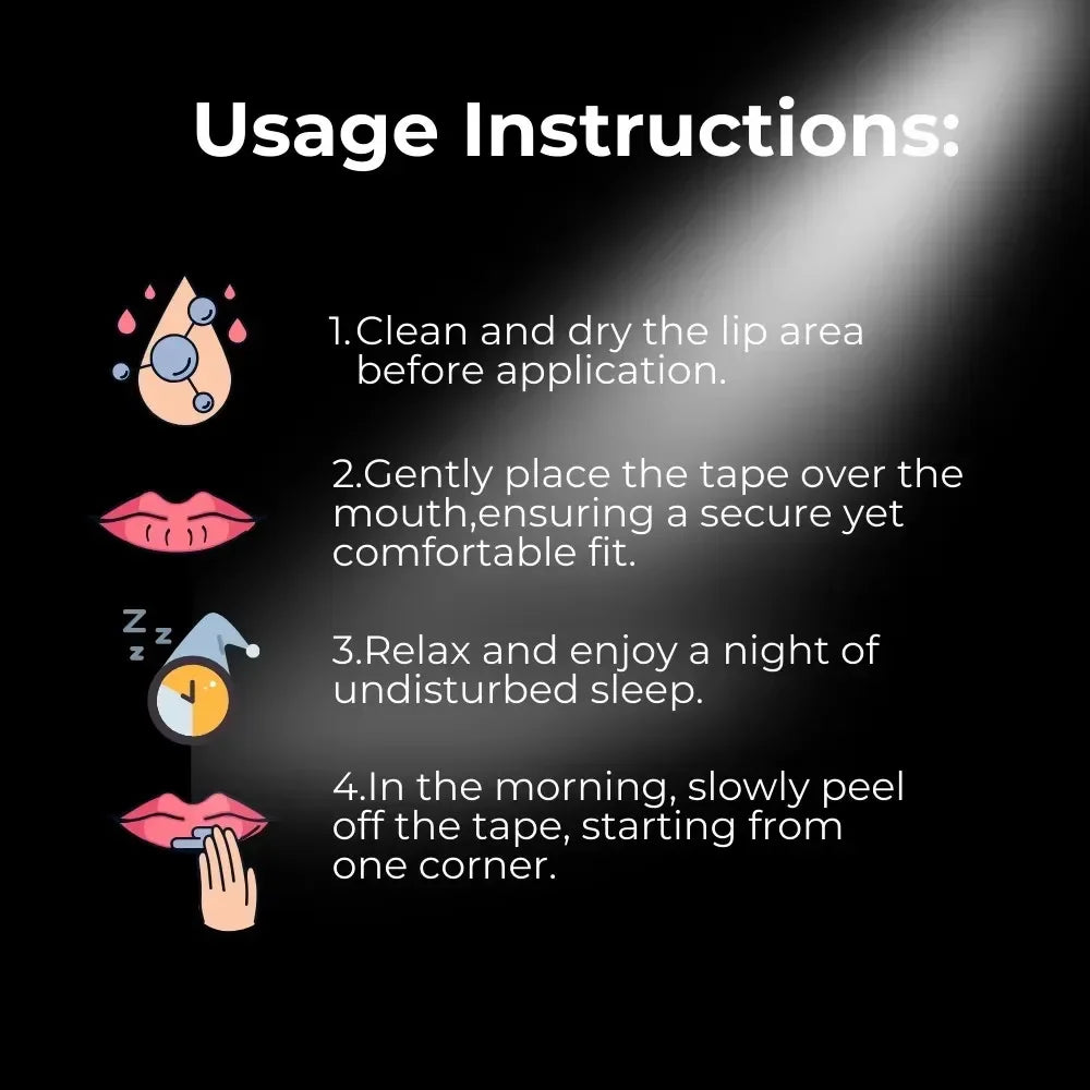 Mouth Tape for Sleeping - 30/60 Pcs Anti-Snoring Sleep Strips