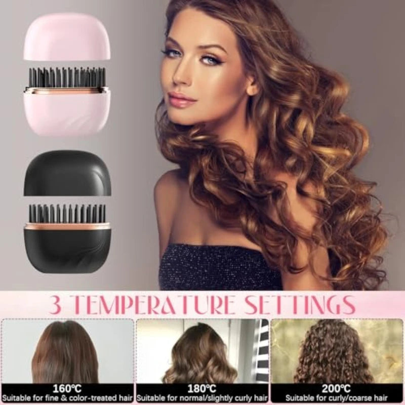 Mini Hair Straightener - Travel Size with 3 Heat Settings