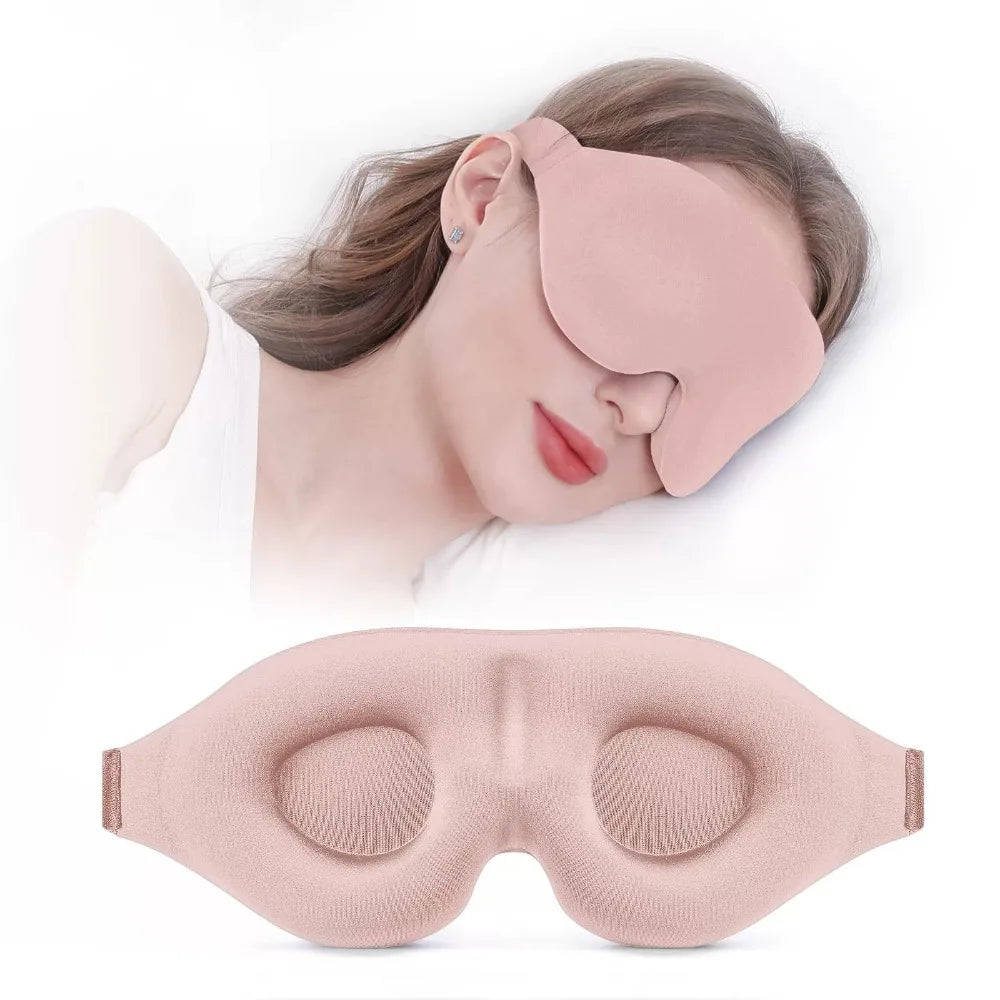 3D Padded Sleep Mask - Soft Light Blocking Eye Mask