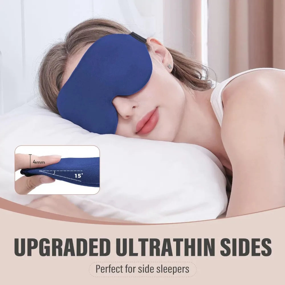 3D Padded Sleep Mask - Soft Light Blocking Eye Mask