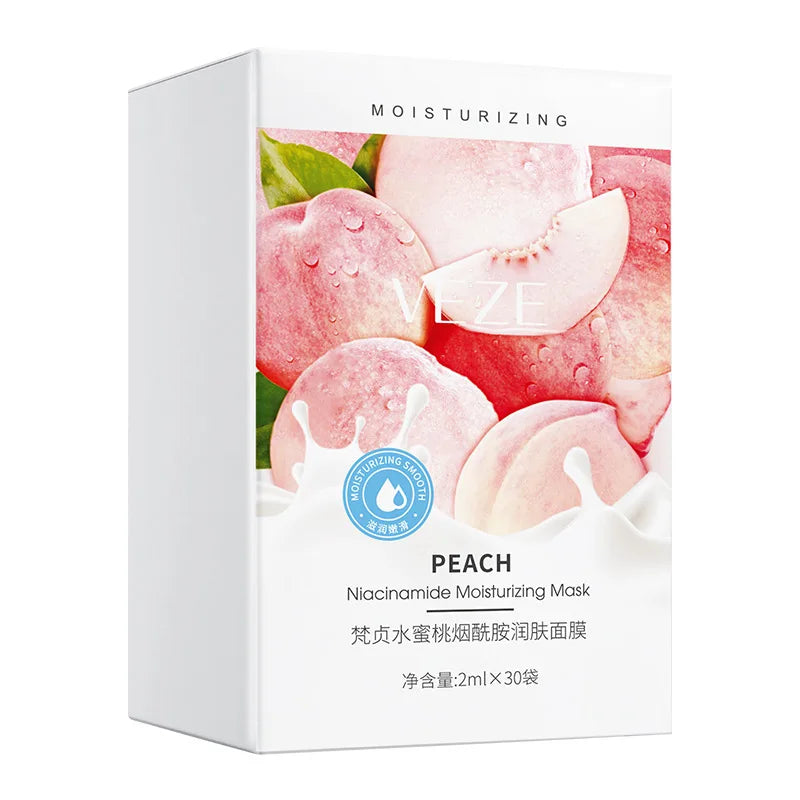 Peach Niacinamide Sleeping Mask - 14 Pcs Disposable Set